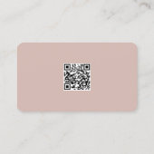 Carte De Visite Blush Pink & Navy Professional Immobilier Photo (Dos)