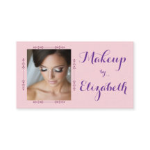 Blush Pink Script Social Icon QR Code Photo Makeup