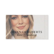 Blush Pink Script Social QR Code Photo Hair Makeup