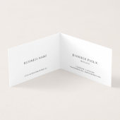 Carte De Visite Blush Pink & White Modern Elegant Simple Template (Intérieur)
