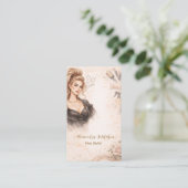 Carte De Visite Blush Portrait Hair Studio Marque (Debout devant)