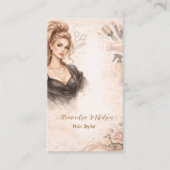 Carte De Visite Blush Portrait Hair Studio Marque (Devant)