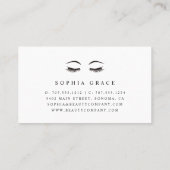 Carte De Visite Blush Rain Esthéticien ou maquilleur (Dos)