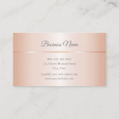 Carte De Visite Blush Rose Gold Gris Mandala (Dos)