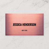 Carte de visite Blush Rose Gold Luxe (Devant)