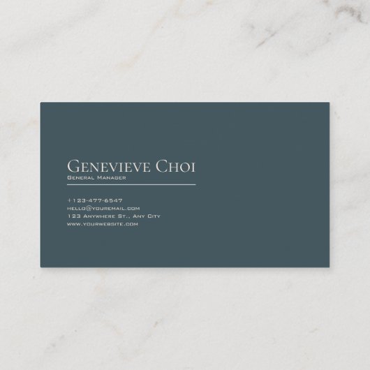 Carte De Visite Blush Rose Twilight Mountain Crescent Moon (Dos)