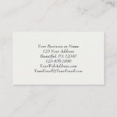 Carte De Visite Blush rose violet simple Floral Mariage chrétien (Dos)