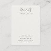 Carte De Visite Blush Winter Berries Logo Porte-Collier (Dos)
