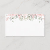 Carte De Visite Blushing Roses 2 Mariages Customisez-Vous (Dos)