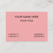 Carte De Visite Boba Tea Bubble Tea Boba Tea Café (Dos)