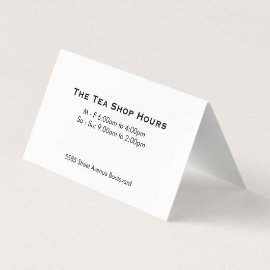 Carte De Visite Boba Tea Drinks Variety (Dos)