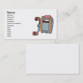 Carte De Visite Bobine de pêche (Devant / Derrière)