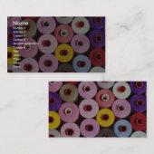 Carte De Visite Bobines de couture (Devant / Derrière)