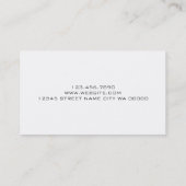Carte De Visite Body Builder Personal Trainer Fitness (Dos)