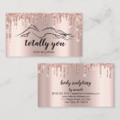 Carte De Visite Body Sclupting Beauty Logo Totalement Vous Entrepr (Devant / Derrière)