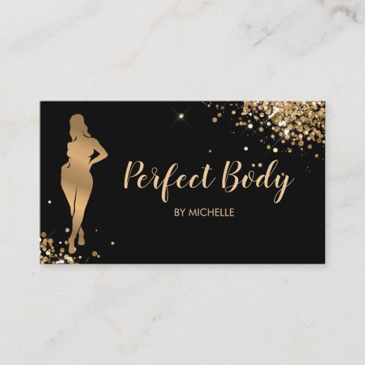 Carte De Visite Body Sculpting Fitness Linergie Entraîneur de tail (Devant)