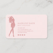 Carte De Visite Body Sculpting Fitness Linergie Entraîneur de tail (Dos)