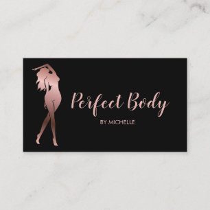 Carte De Visite Body Sculpting Fitness Linergie Entraîneur de tail