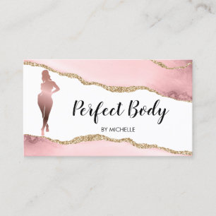 Carte De Visite Body Sculpting Fitness Linergie Entraîneur de tail