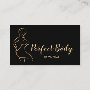 Carte De Visite Body Sculpting Fitness Linergie Entraîneur de tail
