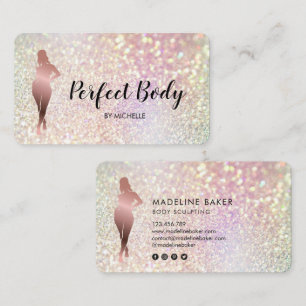 Carte De Visite Body Sculpting Fitness Linergie Entraîneur de tail