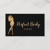 Carte De Visite Body Sculpting Fitness Linergie Entraîneur de tail (Devant)