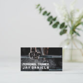 Carte De Visite BodyBuilder de Fitness pour les formateurs personn (Debout devant)