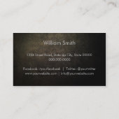 Carte De Visite Bodyguard Business Card (Dos)