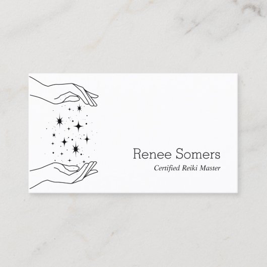 Carte De Visite Bodywork Energy Healer Mains (Devant)