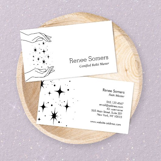 Carte De Visite Bodywork Energy Healer Mains