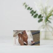 Carte De Visite Boer Goat Billy S'Éloigne De Sa Langue (Debout devant)