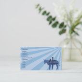 Carte De Visite Boeuf - affaires (Debout devant)