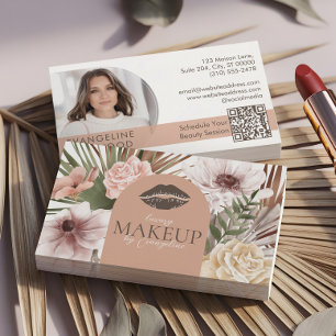 Carte de visite Bohème Aquarelle Fleurs Beauté Spa