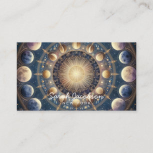 Carte de visite bohème céleste – Nuit cosmique