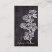 Carte De Visite Bohême Chic français Chic tableau de bord botaniqu (Devant)