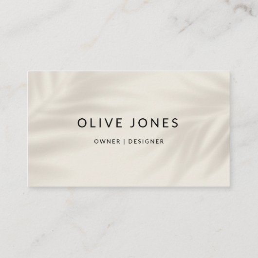 Carte de visite Boho (Dos)