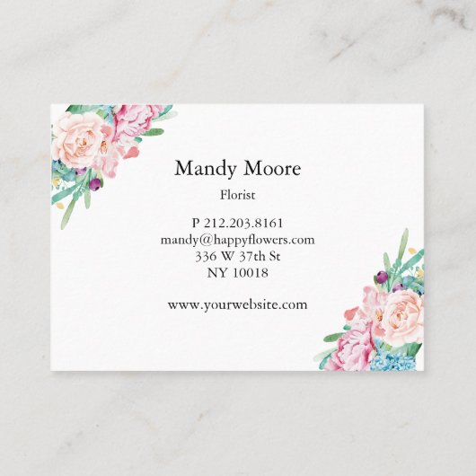 Carte De Visite Boho (Dos)