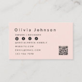 Carte de visite Boho (Devant)