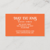 Carte De Visite Boho Abstrait Retro (Dos)