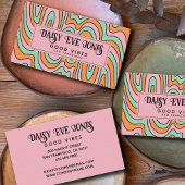 Carte De Visite Boho Abstrait Retro