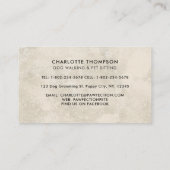 Carte De Visite Boho Aquarelle Chiens Chiens Chien Marcheur Chien (Dos)