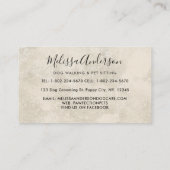 Carte De Visite Boho Aquarelle Chiens Chiens Marche Chien Groomer  (Dos)