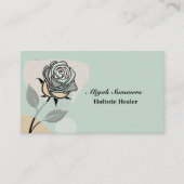 Carte De Visite Boho Artistic Rose Meditative Business Card (Devant)