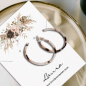 Carte De Visite Boho Automne Citrouille Écouter