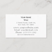 Carte De Visite Boho Baby Carriage Boutique New York (Dos)