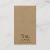 Carte De Visite Boho Beach Terracotta Écouter Bijoux Illustration (Dos)