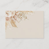 Carte De Visite Boho Bear Devine Combien De Baby showers Jeu (Dos)