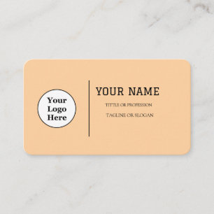 Carte De Visite Boho Beige Calligraphie Script code QR