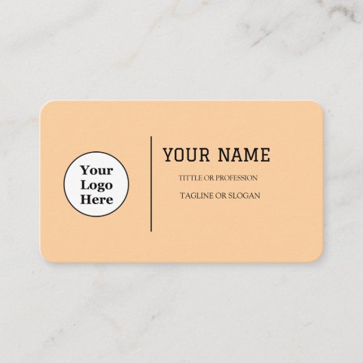 Carte De Visite Boho Beige Calligraphie Script code QR (Devant)