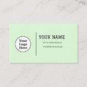 Carte De Visite Boho Beige Calligraphie Script code QR (Devant)